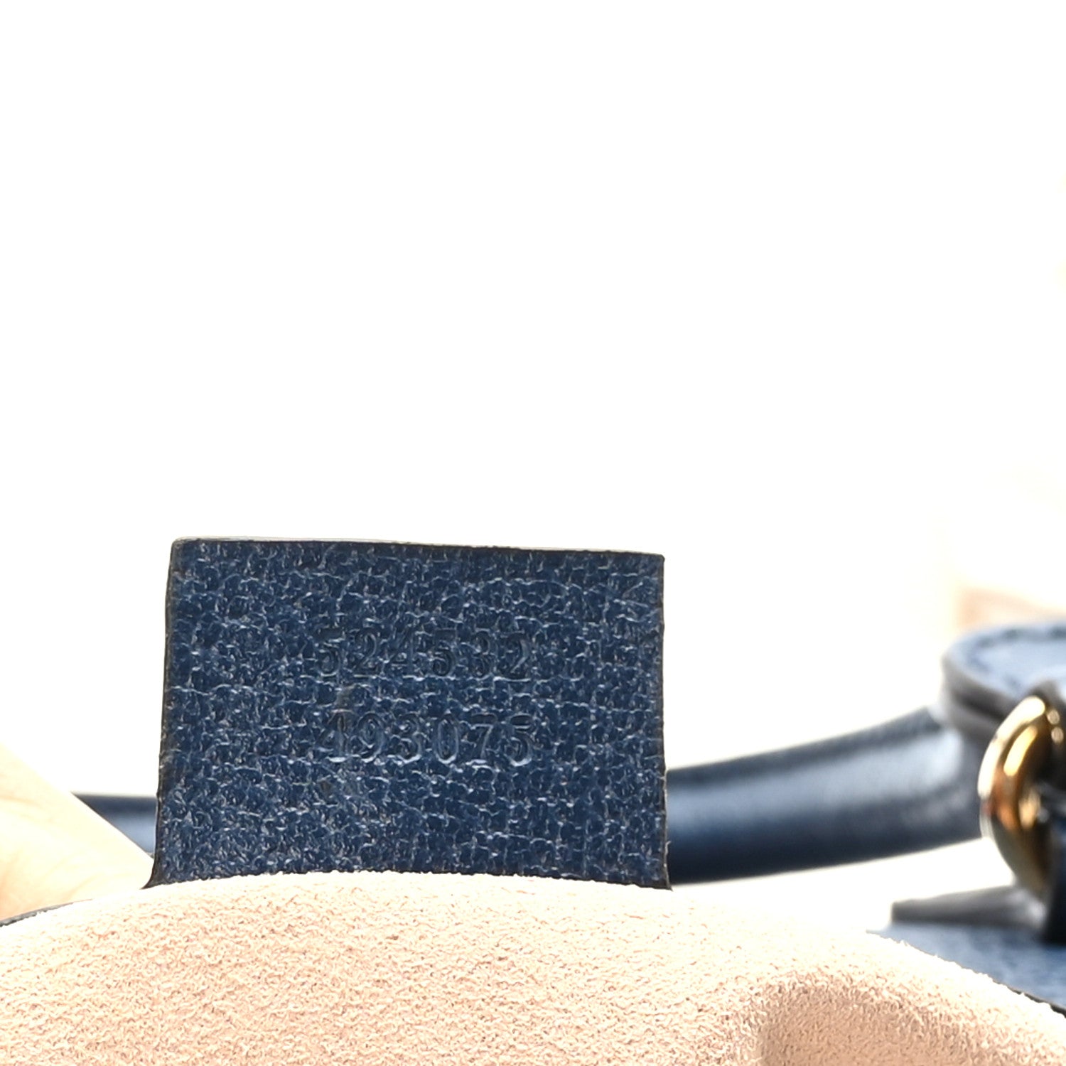Gucci Textured Dollar Calfskin Web Medium Ophidia Boston Blue Agata 7 of 9