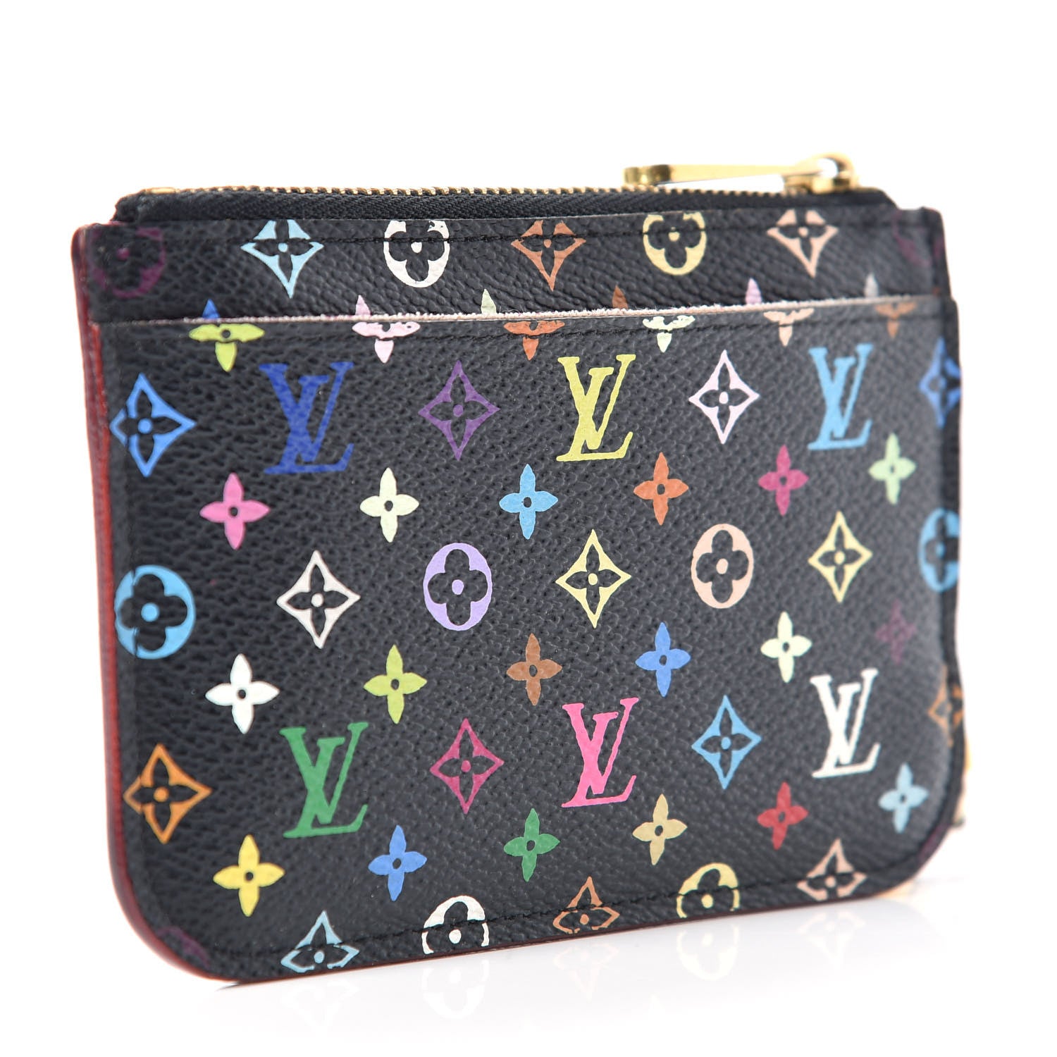 Louis Vuitton Monogram Multicolor Key Pouch Black Grenade 3 of 10