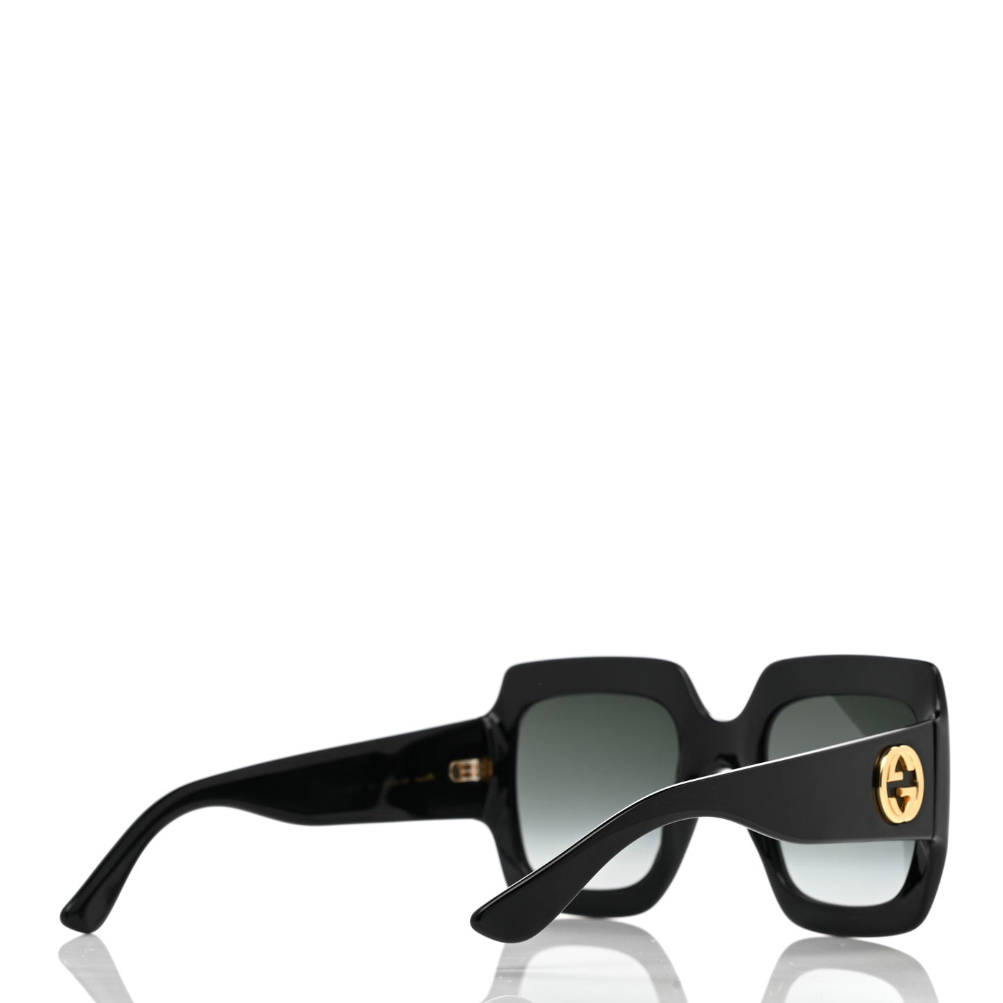 Acetate Square Frame Sunglasses GG0053S Black