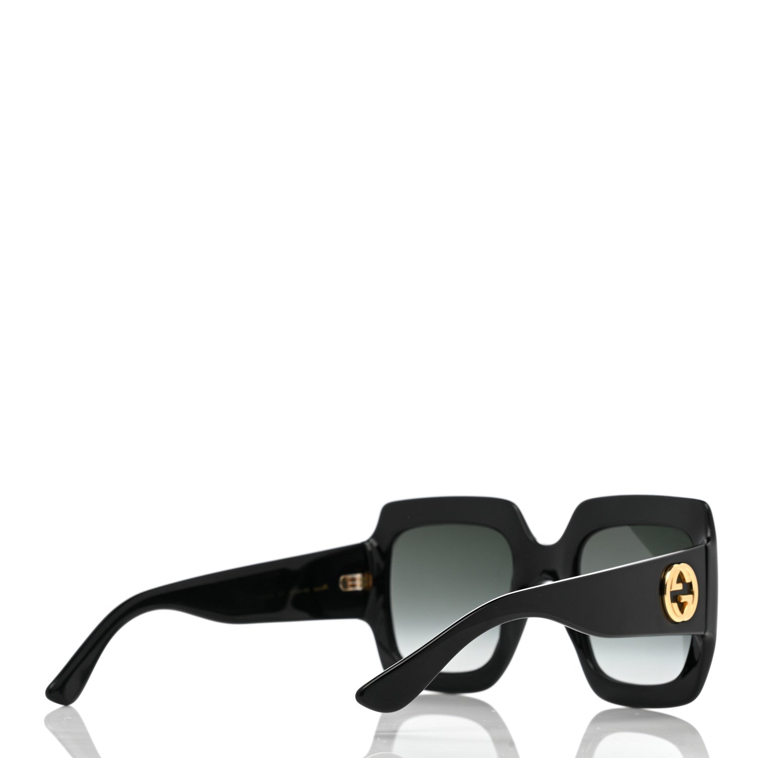 Gucci Acetate Square Frame Sunglasses GG0053S Black 4 of 8