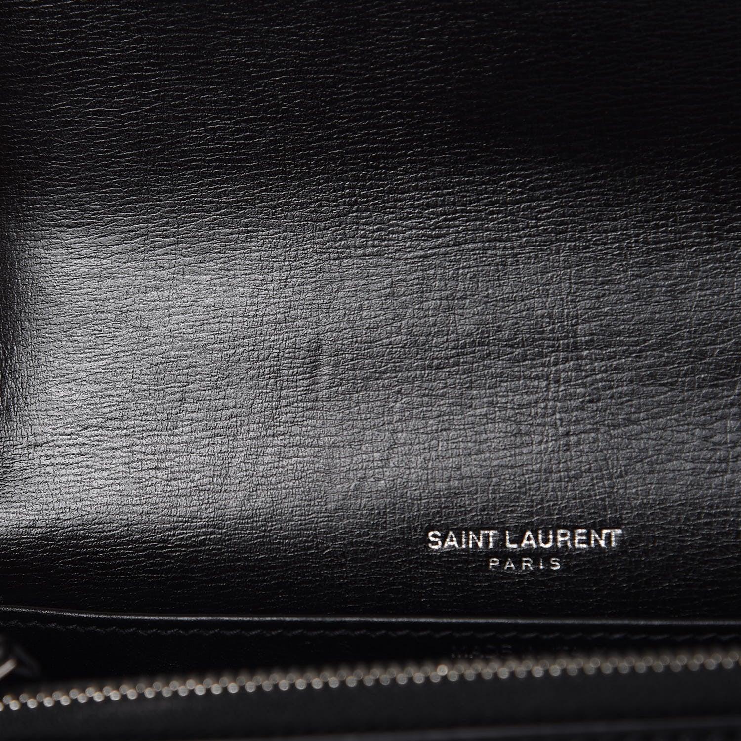 Saint Laurent Calfskin Monogram Sunset Chain Wallet Black 9 of 9