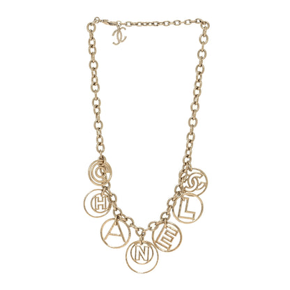 Chanel Metal CC Round Choker Necklace Gold 3 of 5