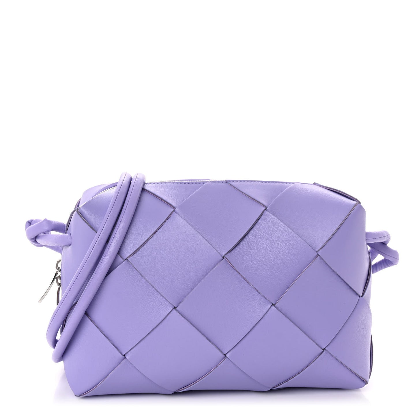Lambskin Maxi Intrecciato Small Cassette Camera Bag Wisteria