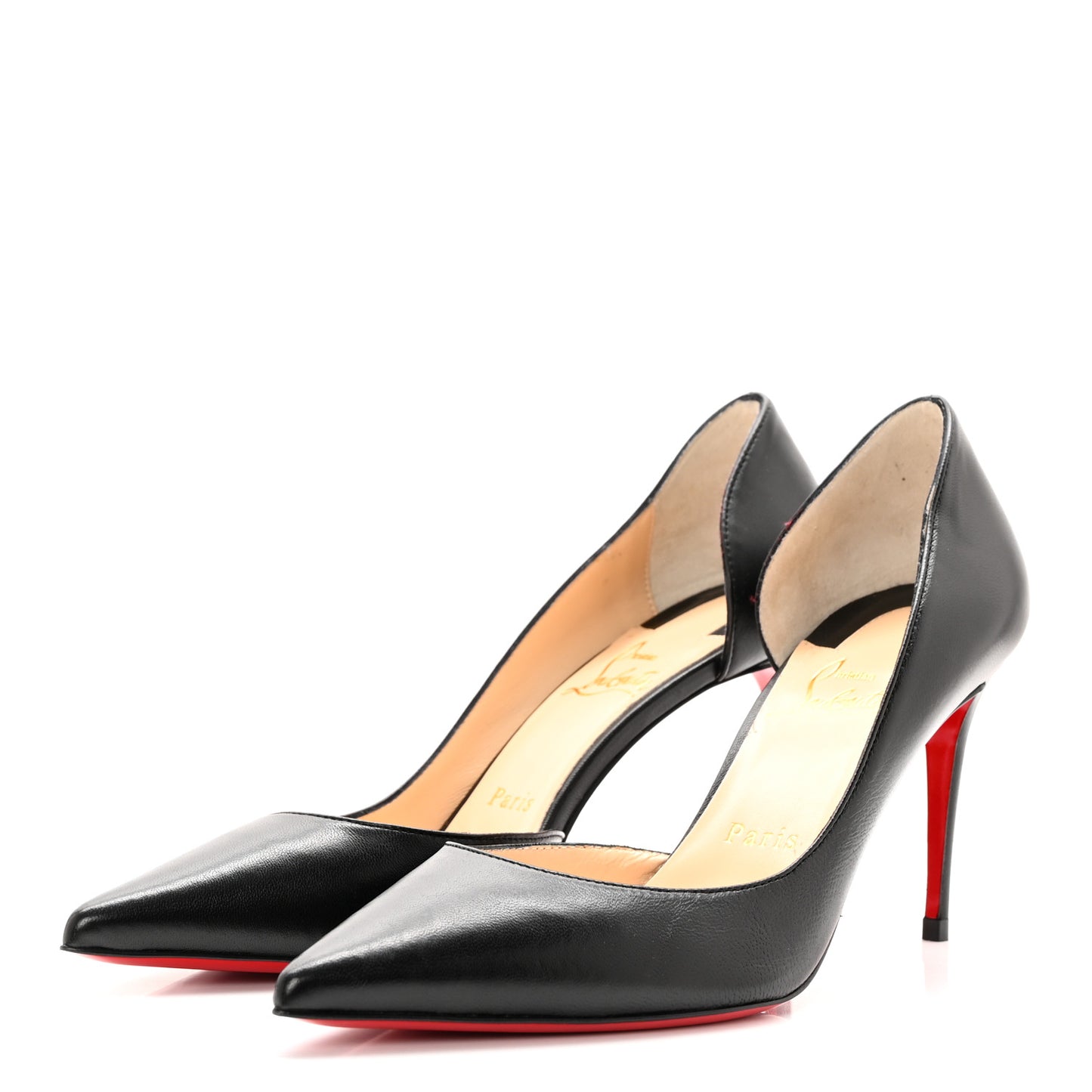 Shiny Nappa Iriza 85 Pumps 37.5 Black