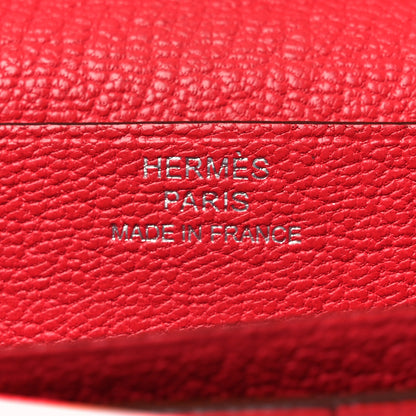 Hermes Chèvre Mysore Bearn Gusset Wallet Bougainvillea 6 of 11