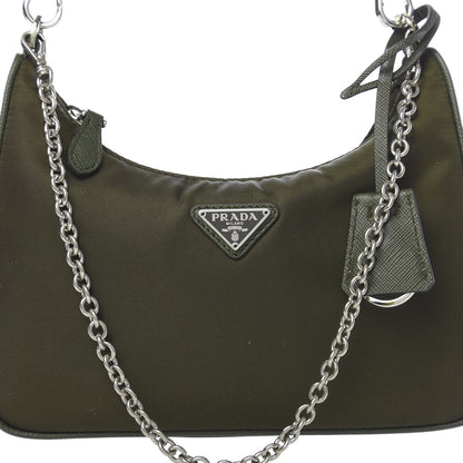 Prada Tessuto Nylon Saffiano Re-Edition 2005 Shoulder Bag Mimetico 11 of 12