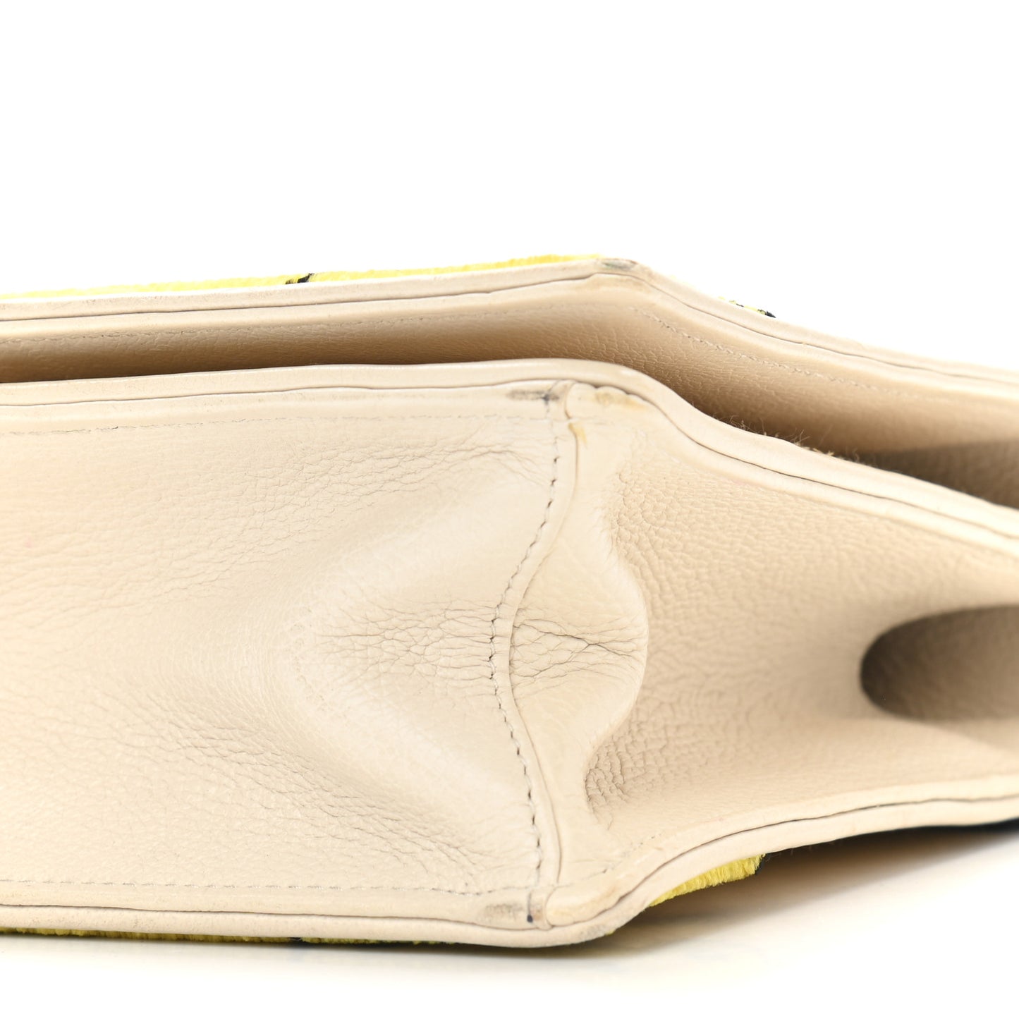 Velvet Straw Cahier Shoulder Bag Naturale Talco