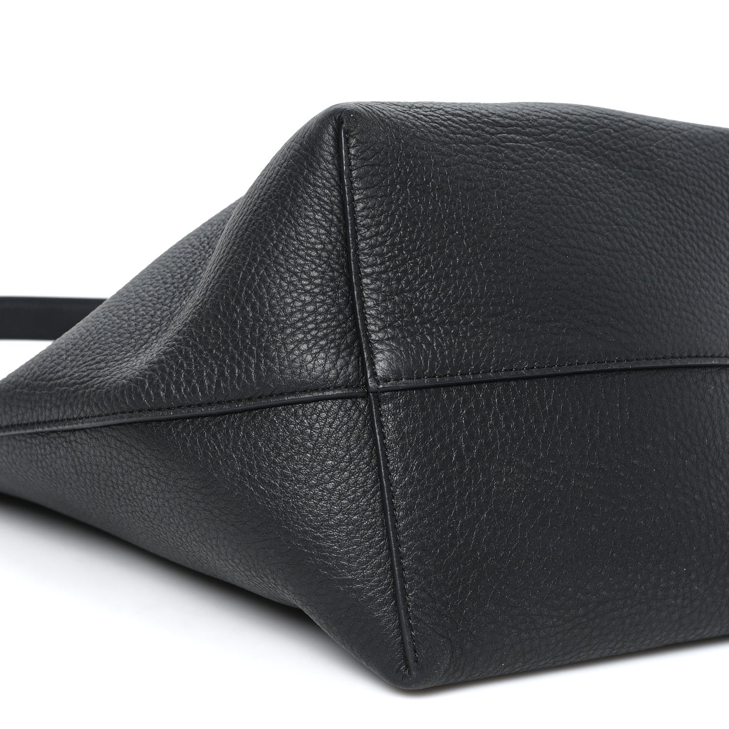 Grained Calfskin Medium N/S Park Tote Black