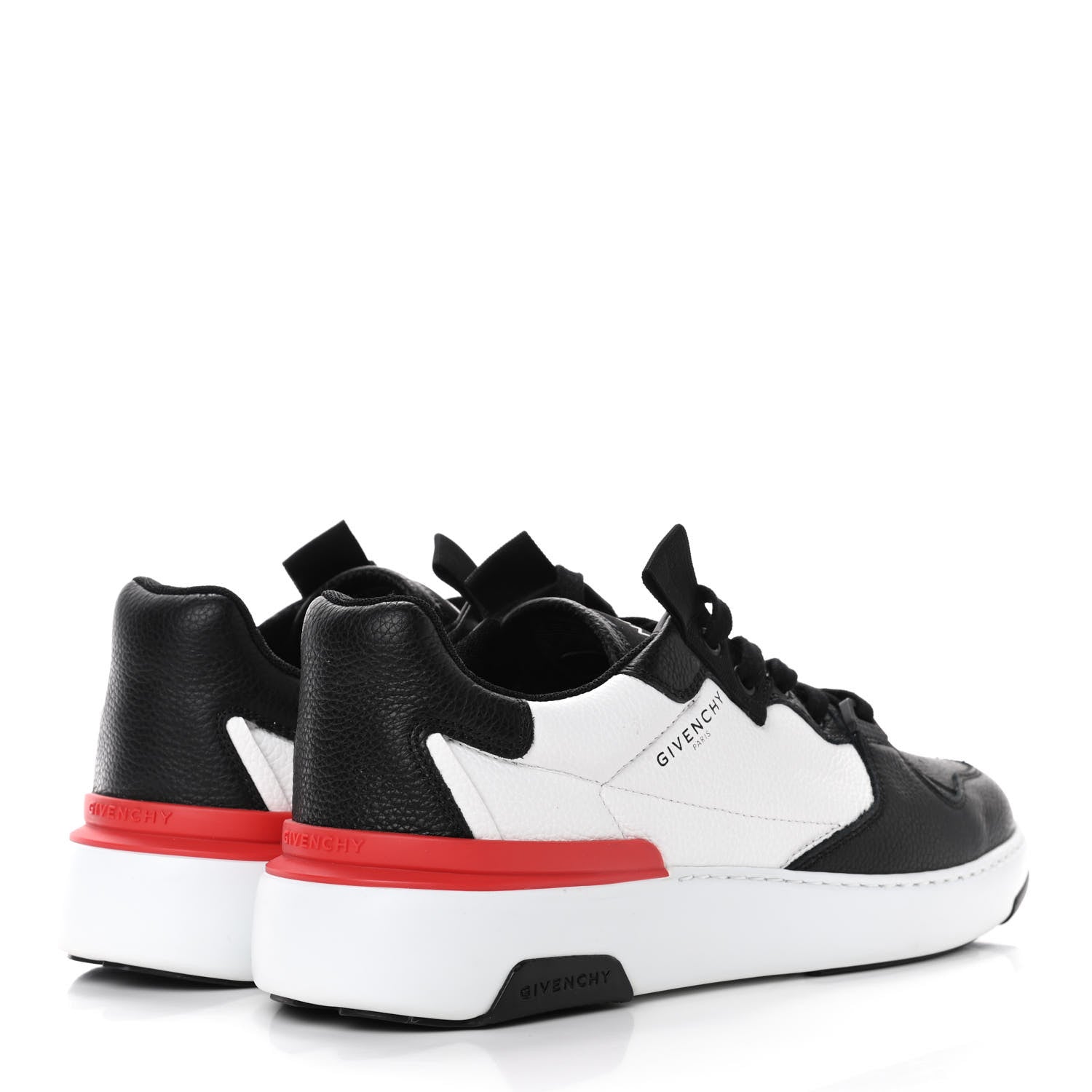 Givenchy Calfskin Wing Low Top Sneakers 40 Black 3 of 4