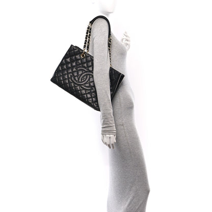 Chanel Caviar Quilted Grand Shopping Tote GST Black 2 of 10
