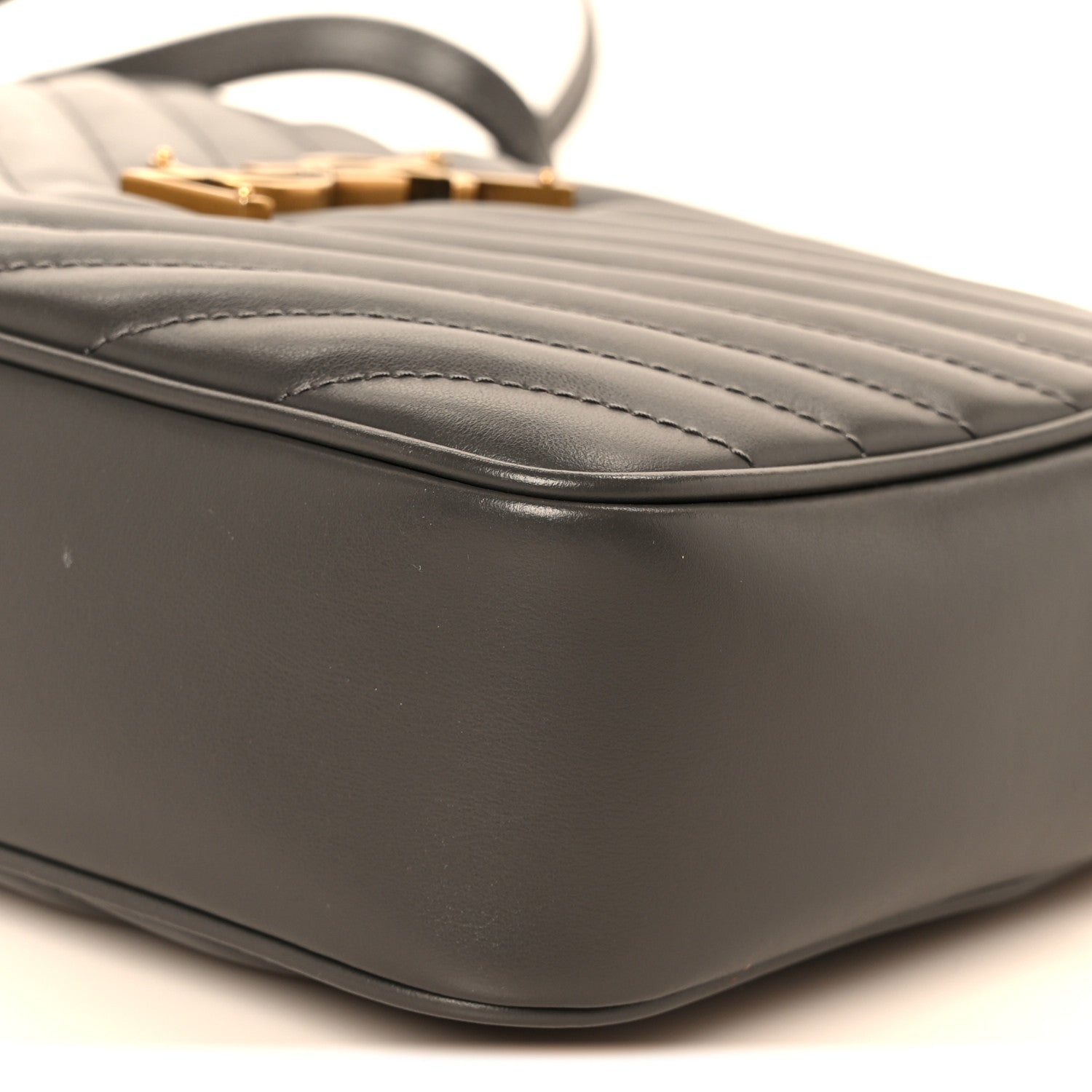 Saint Laurent Calfskin Matelasse Monogram Lou Camera Bag Storm 10 of 10