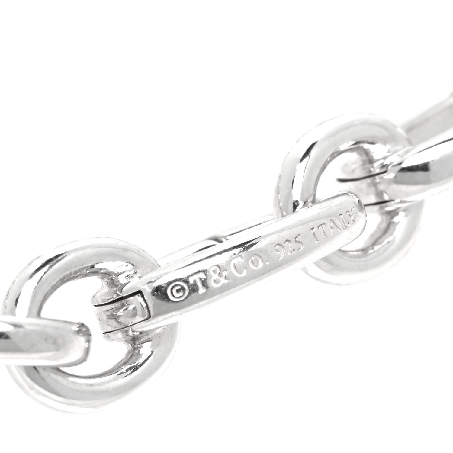 Tiffany Sterling Silver Oval Clasping Link Bracelet 3 of 4
