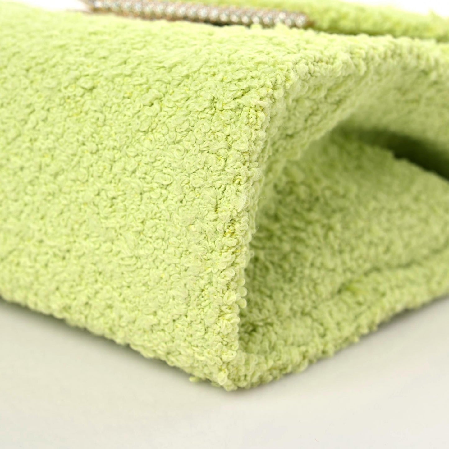 Boucle Clip Bag Seagrass