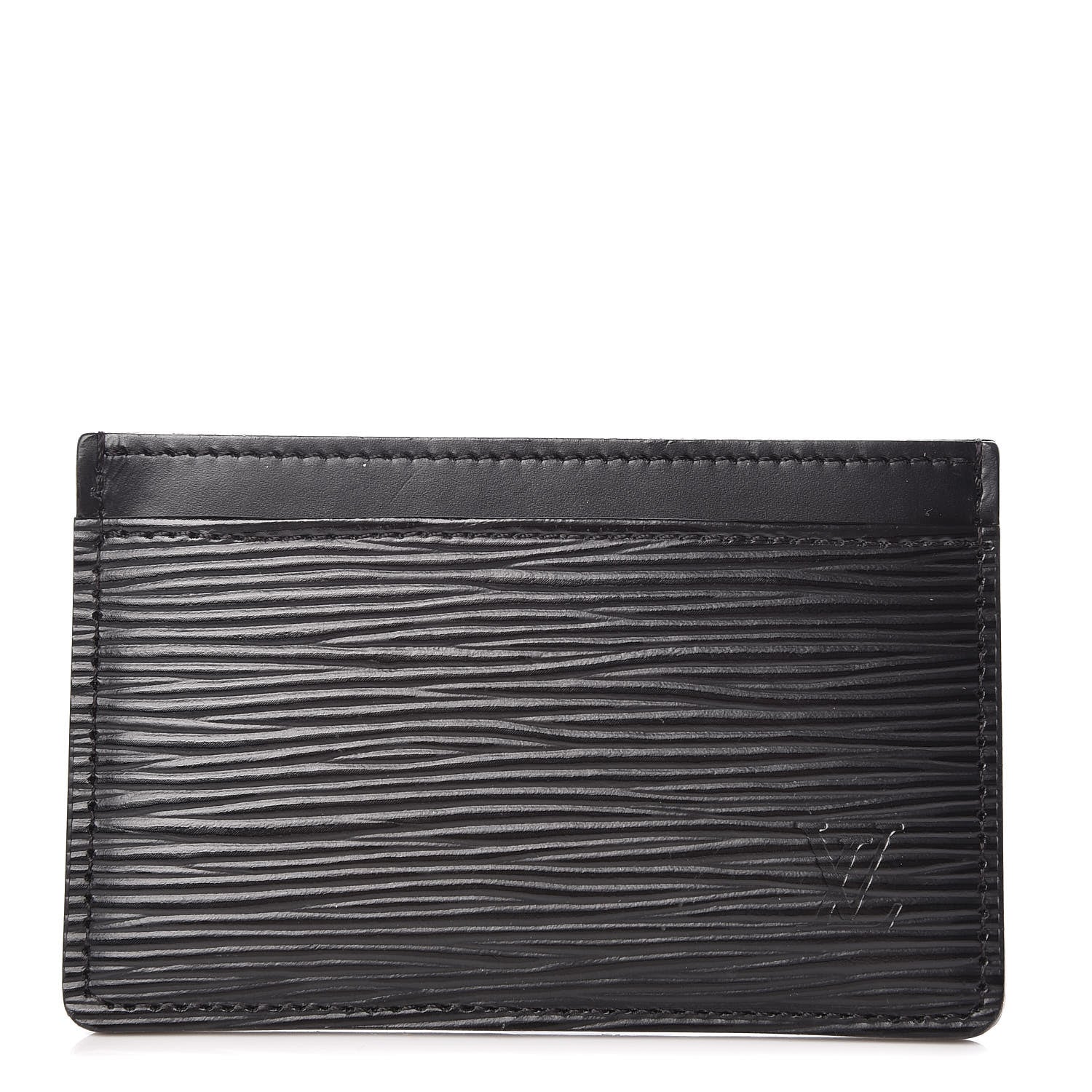 Louis Vuitton Epi Card Holder Black 1 of 6
