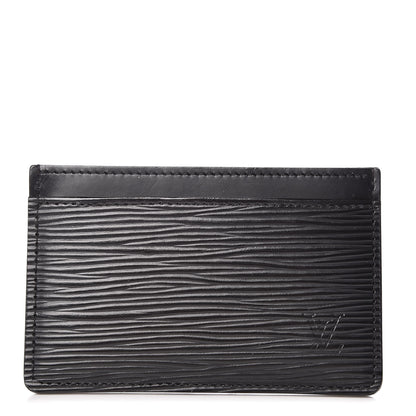 Louis Vuitton Epi Card Holder Black 1 of 6