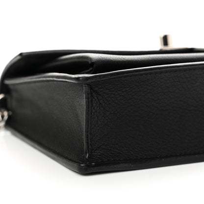Louis Vuitton Soft Calfskin My Lockme Chain Pochette Black 9 of 10