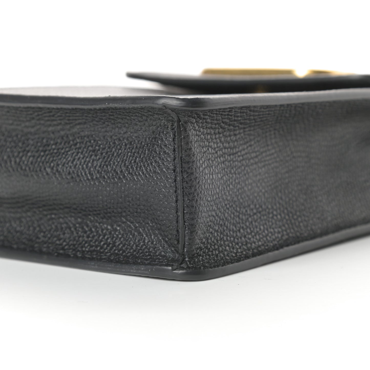 Calfskin Vlogo Phone Pouch Black