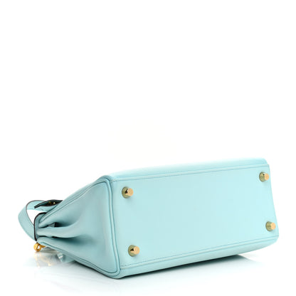 Hermes Swift Kelly Retourne 25 Bleu Zephyr 3 of 10