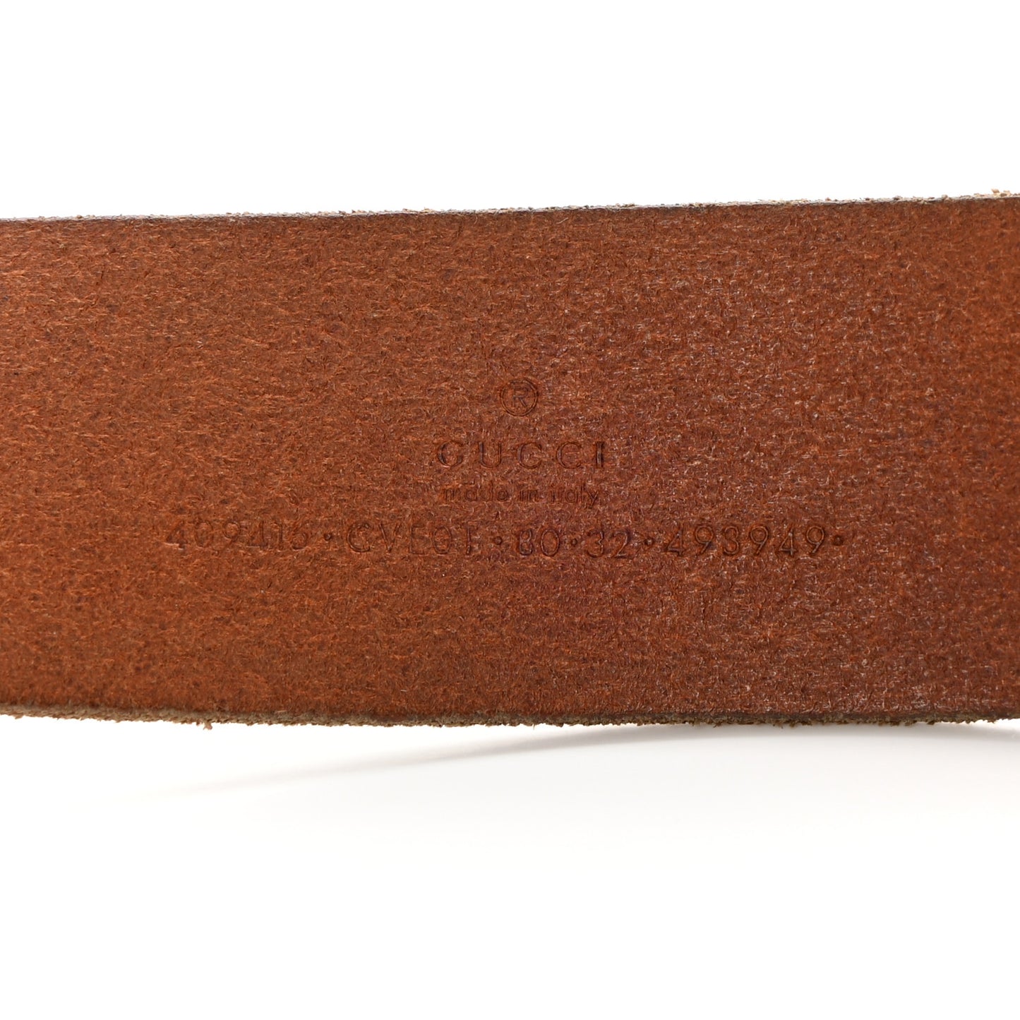 Faded Calfskin Double G 40mm Belt 80 32 Cuir