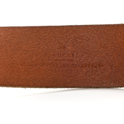 Gucci Faded Calfskin Double G 40mm Belt 80 32 Cuir 3 of 9