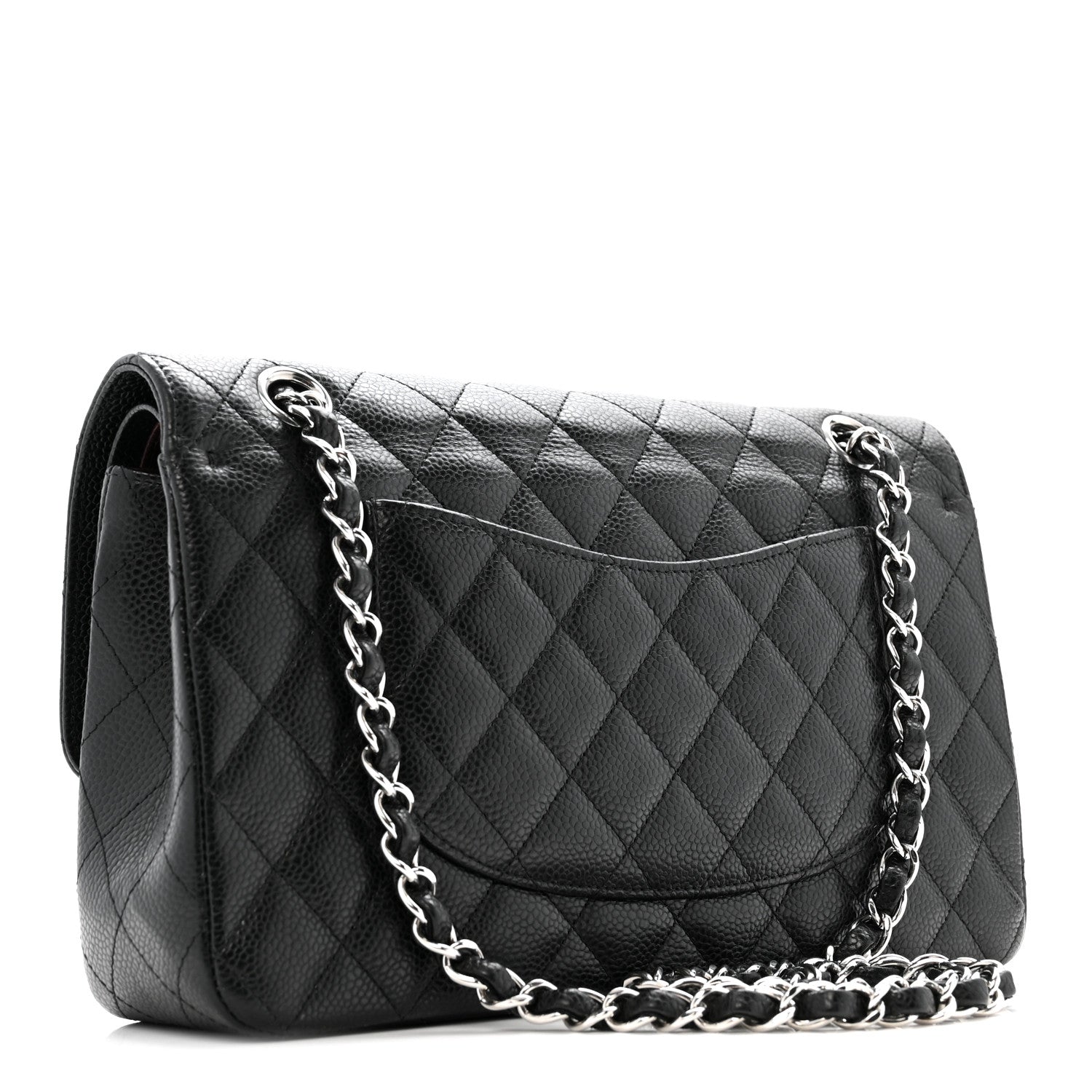 Chanel Caviar Quilted Medium Double Flap Black 3 of 16