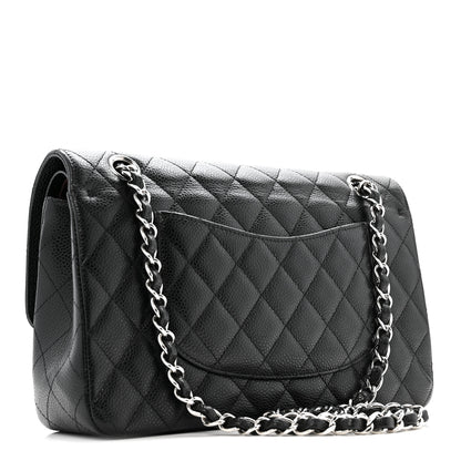 Chanel Caviar Quilted Medium Double Flap Black 3 of 16
