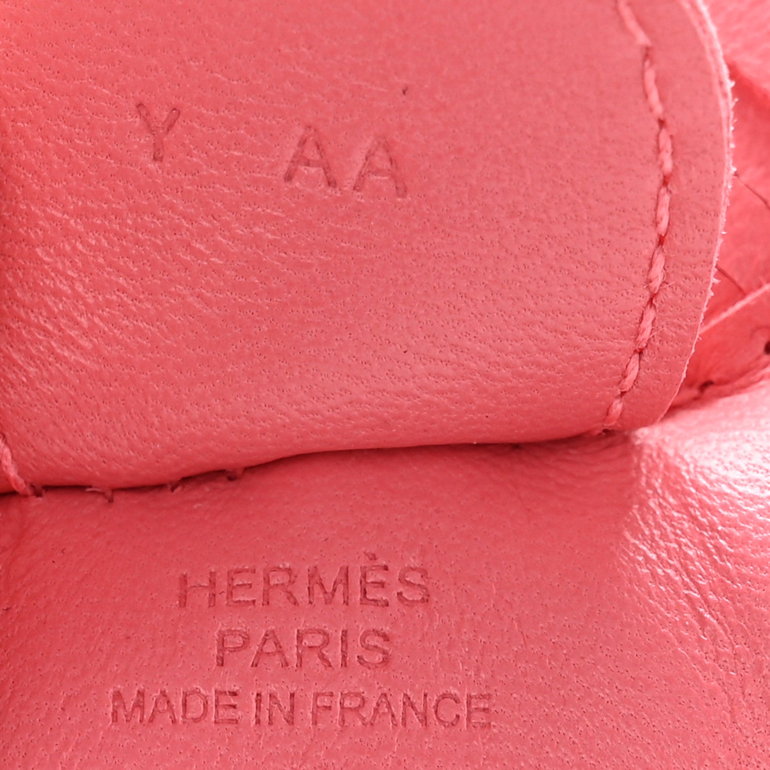 Hermes Milo Lambskin Grigri Rodeo Horse Bag Charm GM Rose Azalee 3 of 6