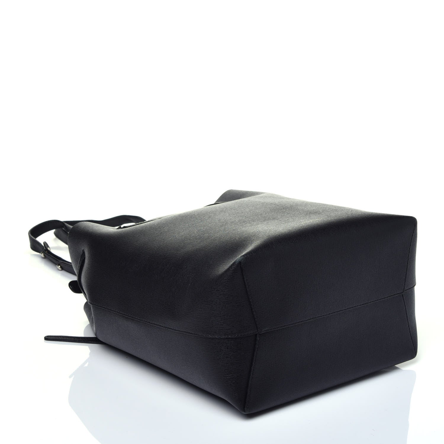 Mansur Gavriel Saffiano Bucket Bag Black Flamma 4 of 8