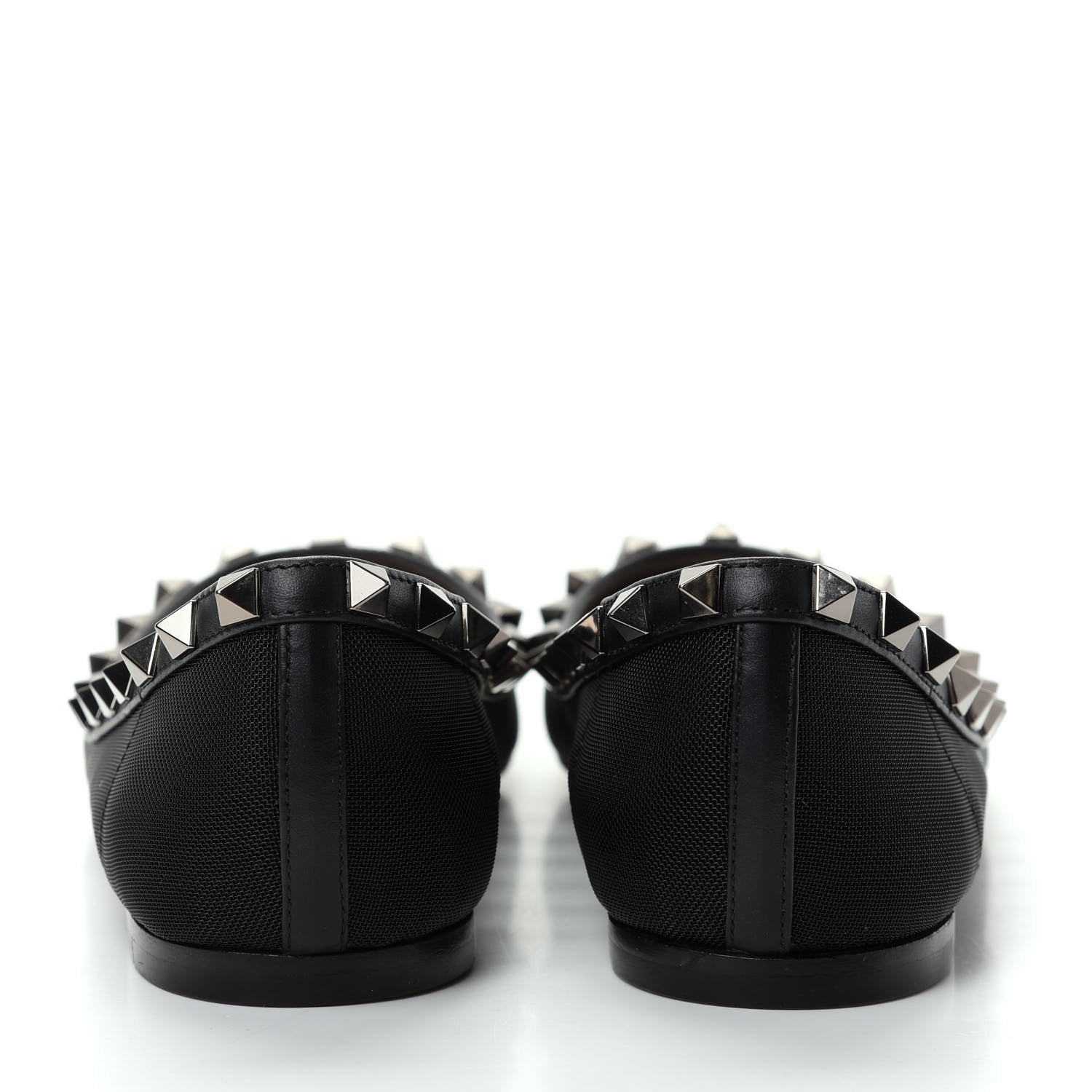 Valentino Garavani Mesh Rockstud Ballerina Flats 37.5 Black 7 of 10