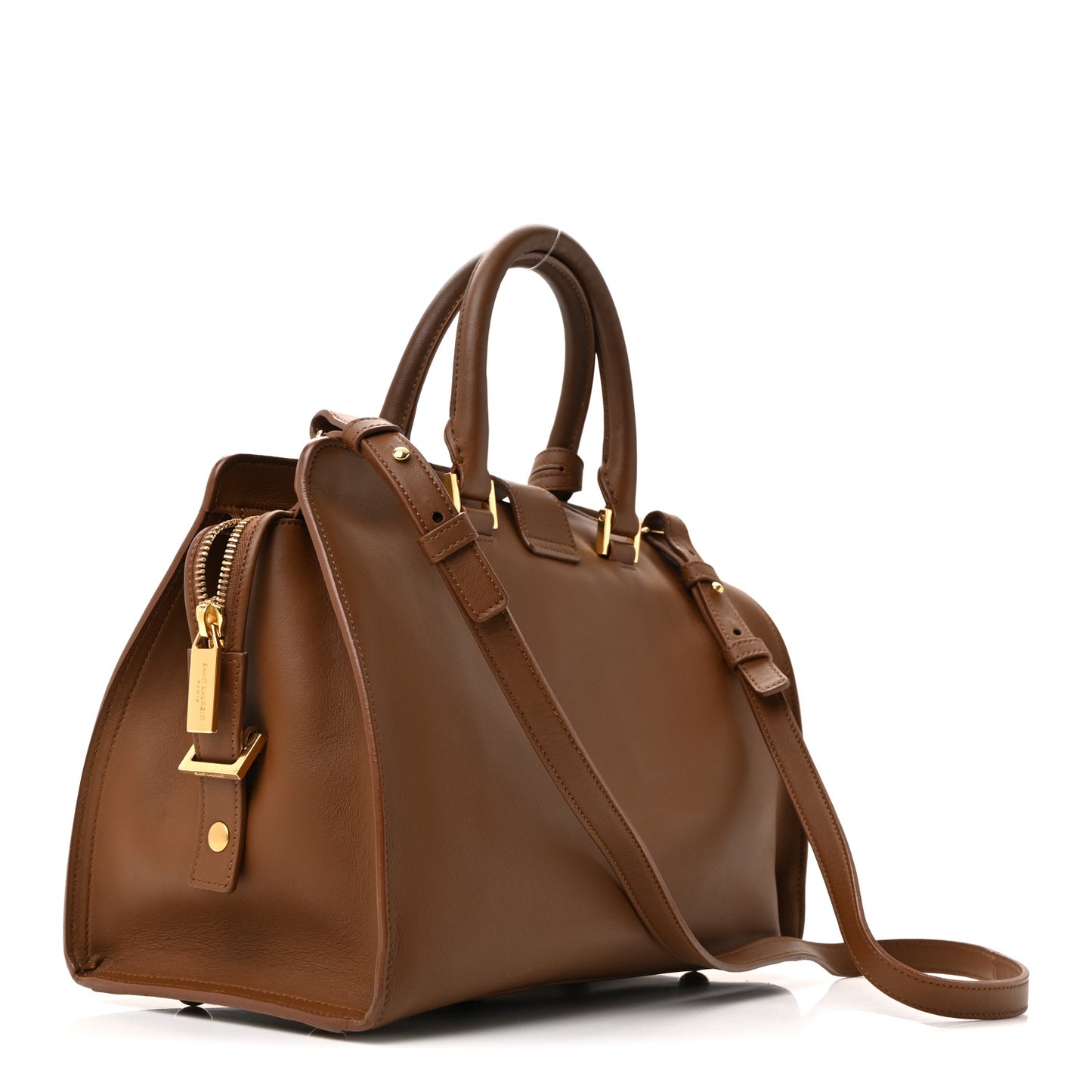 Calfskin Small Classic Y Cabas Cognac