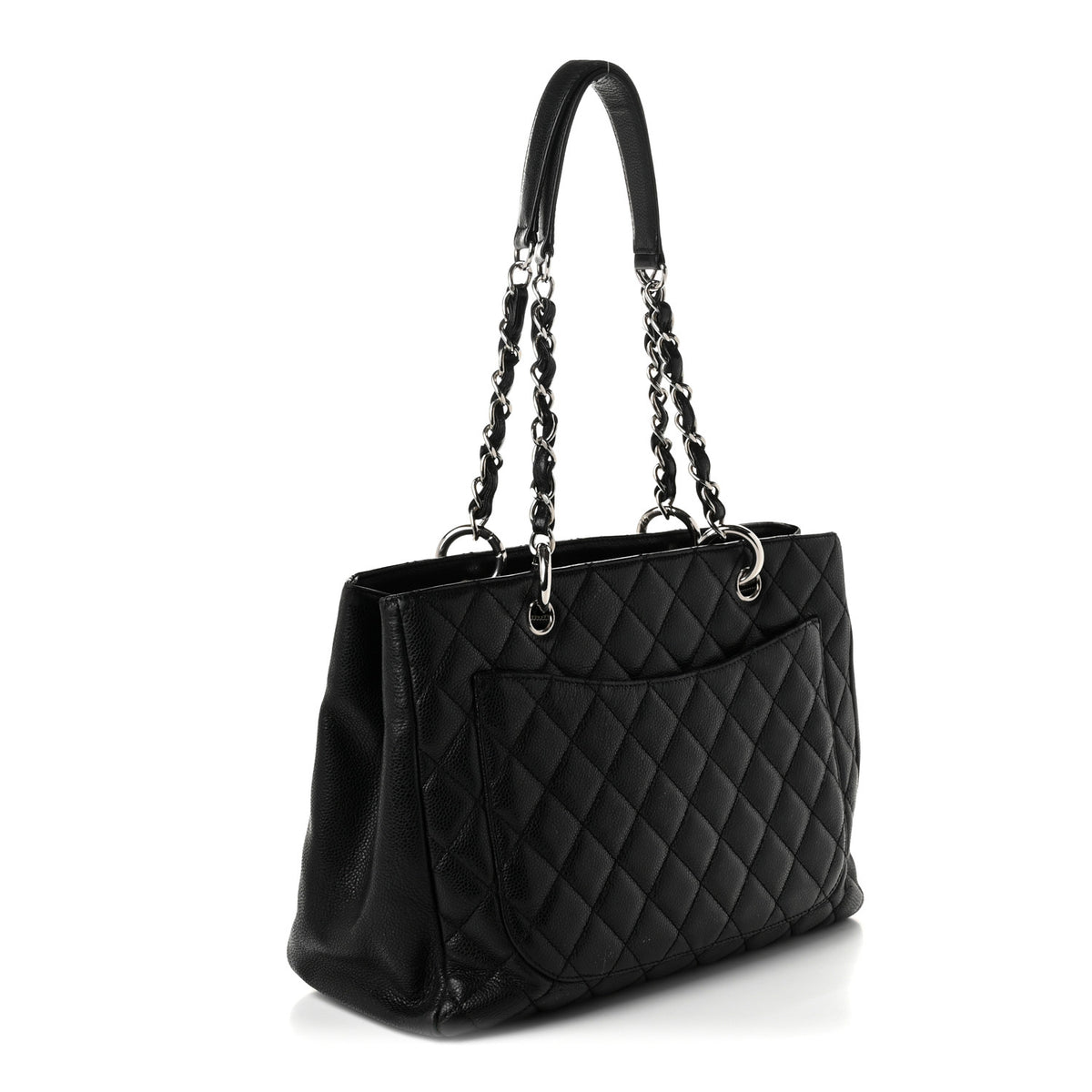 Chanel Caviar Quilted Grand Shopping Tote GST Black 3 of 10