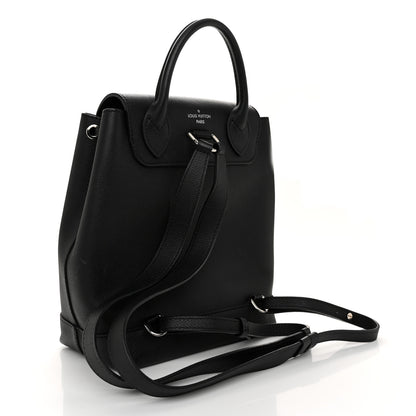 Louis Vuitton Calfskin Lockme Backpack Black 3 of 10