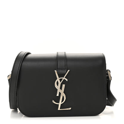Saint Laurent Smooth Calfskin Small Monogram Université Shoulder Bag Black 1 of 15