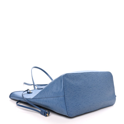 Louis Vuitton Epi Neverfull MM Denim Blue 5 of 10