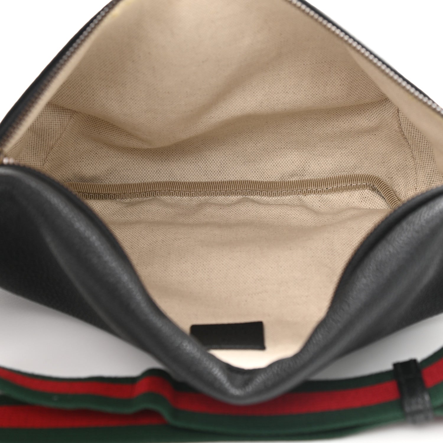 Gucci Grained Calfskin Logo Belt Bag Black 5 of 10