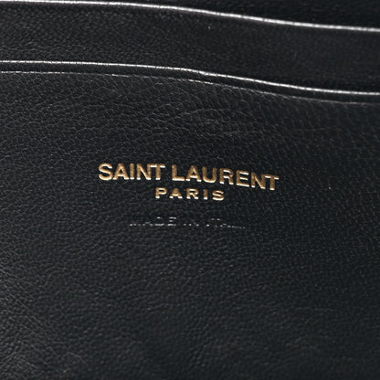 Saint Laurent Raffia Canvas Monogram Mini Lou Camera Bag Black 6 of 11
