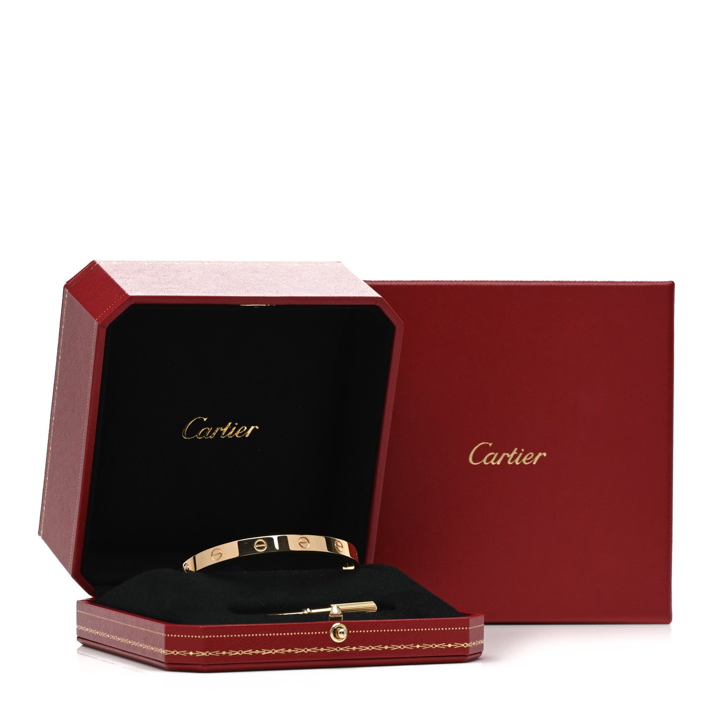 18K Yellow Gold LOVE Bracelet 19