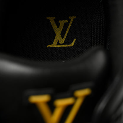 Louis Vuitton x NIGO Calfskin Printed LV Trainer Sneaker 9 Black 7 of 8
