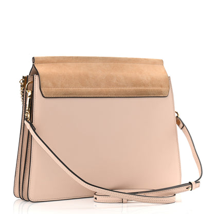 Chloe Calfskin Suede Medium Faye Shoulder Bag Blush Nude 3 of 10