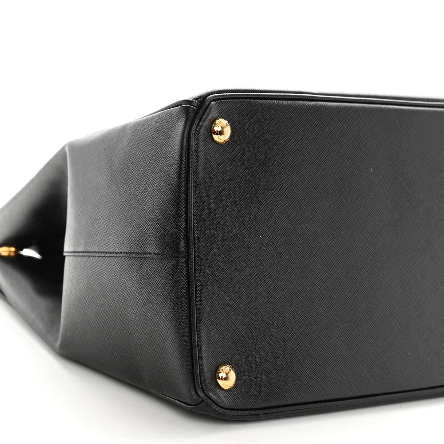 Saffiano Lux Extra Large Galleria Double Zip Tote Black
