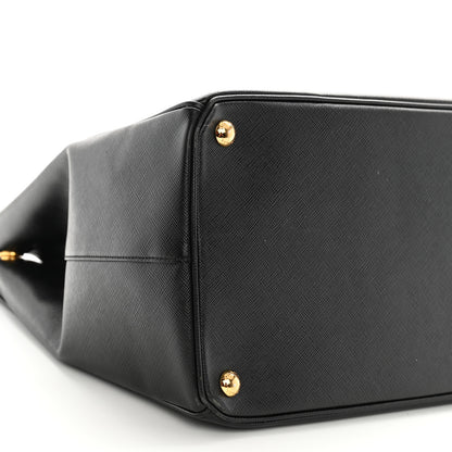 Prada Saffiano Lux Extra Large Galleria Double Zip Tote Black 11 of 13