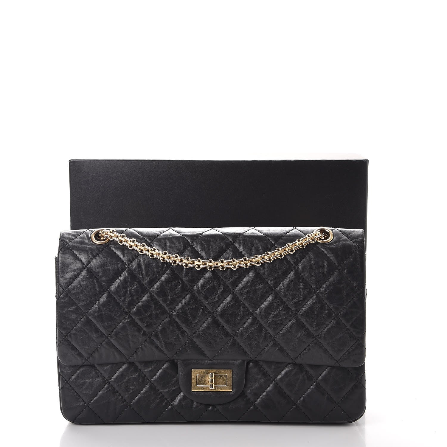 Chanel Aged Calfskin Quilted 2.55 Reissue 227 Flap Black 10 of 10