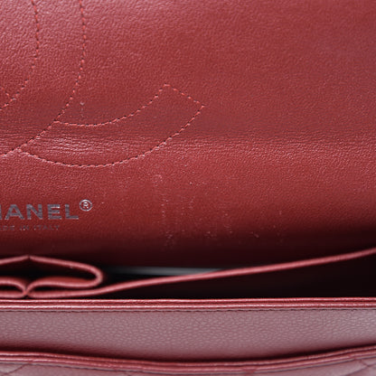 Chanel Caviar Quilted Jumbo Double Flap Dark Red 9 of 12