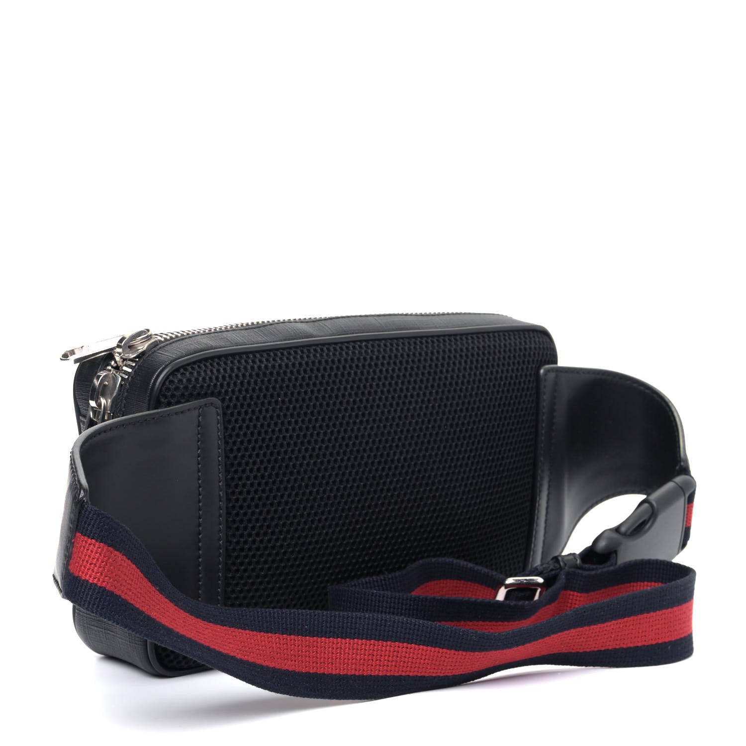 Gucci Soft GG Supreme Monogram Web Belt Bag Black Grey 2 of 5