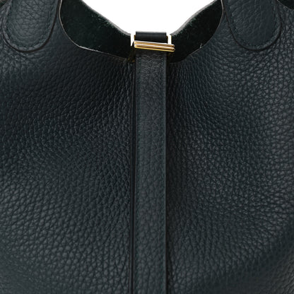 Hermes Taurillon Clemence Picotin Lock 18 PM Vert Cypress 8 of 11