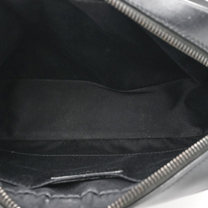 Saint Laurent Calfskin Matelasse Monogram Monochrome Lou Camera Bag Black 5 of 13