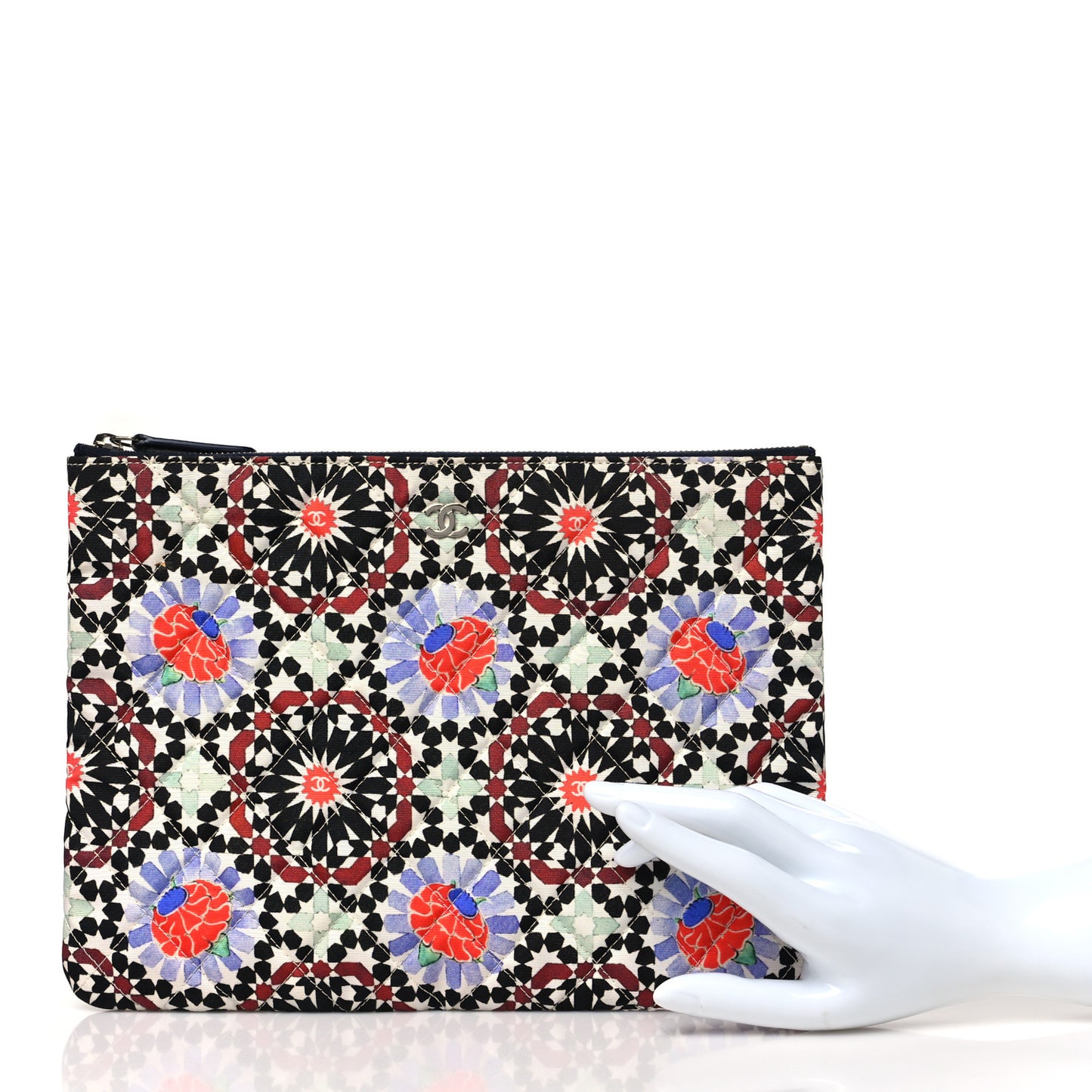 Coated Canvas Paris Dubai Medium Cosmetic Case Multicolor