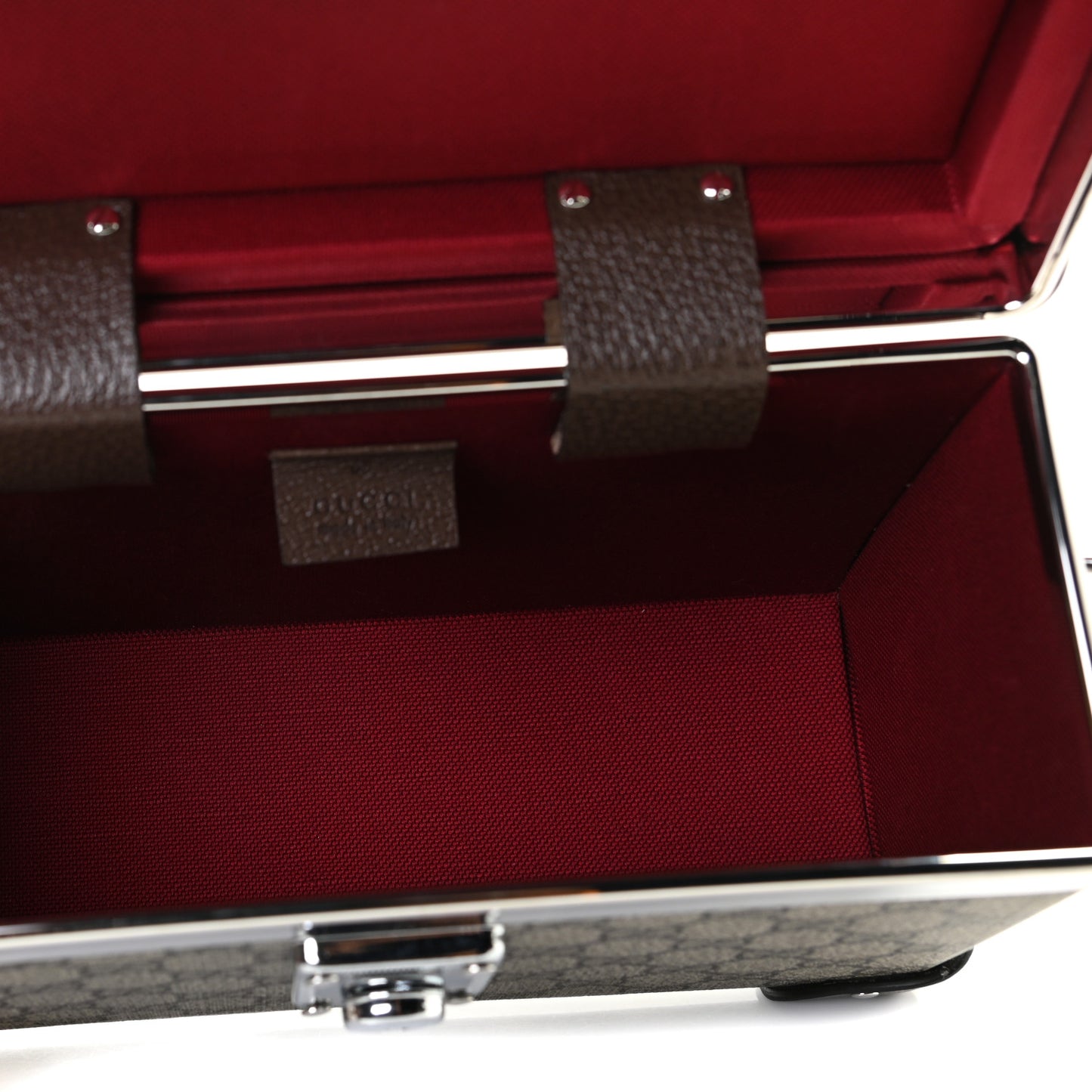 GG Supreme Monogram Globe-Trotter Beauty Case Brown