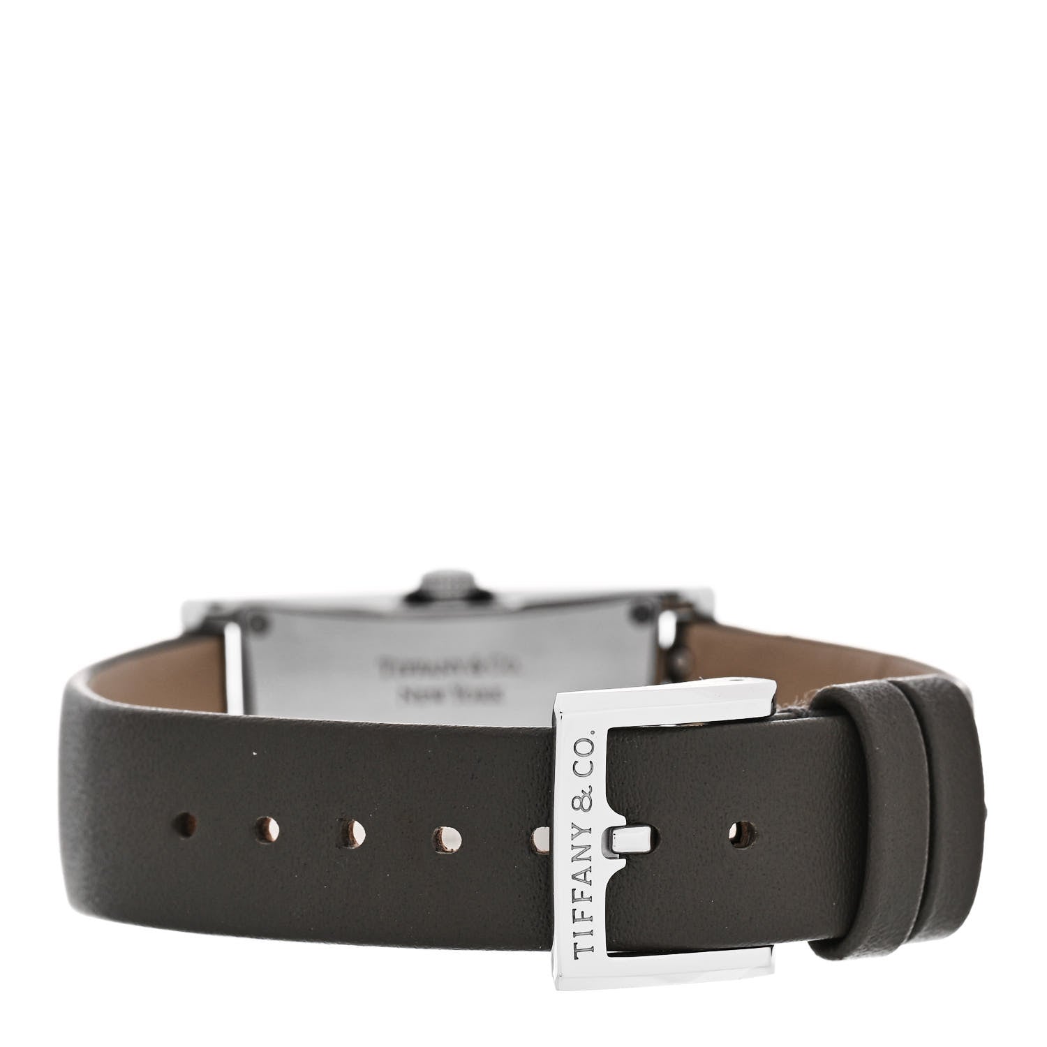 Tiffany Stainless Steel Calfskin 22mm East West Quartz Watch Tiffany Blue 3 of 5