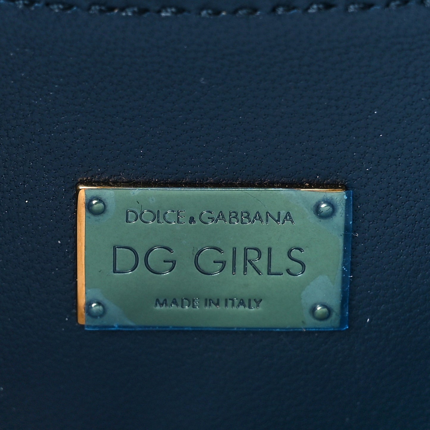 Denim DG Girls Shoulder Bag Blue